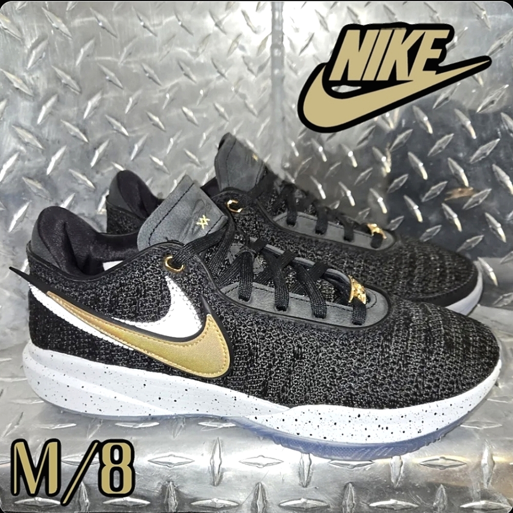 Nike LEBRON XX  Black and Gold SNEAKERS